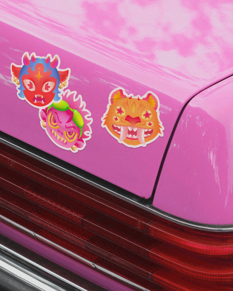 mockup stickers
